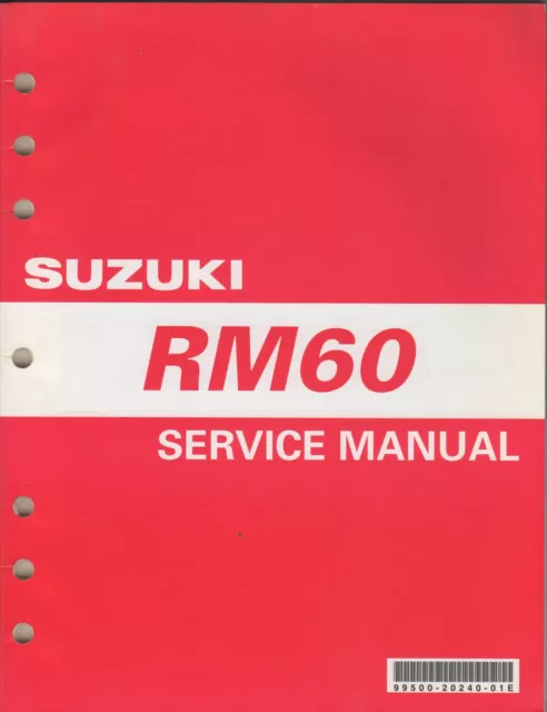 2003 Suzuki Motorcycle Rm60 P/N 99500-20240-01E Service Manual (103)