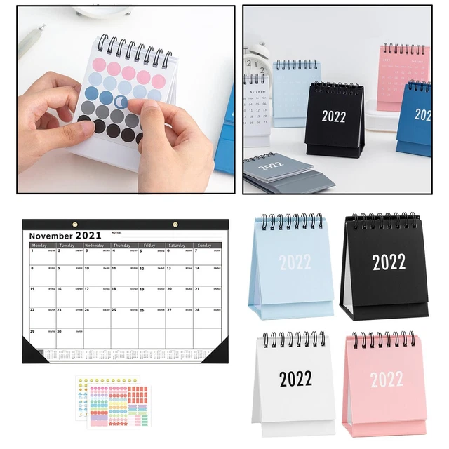 Base Porte-Calendrier Almanach 19x19 Cm - Perçage Universel Organiseur Perpétuel