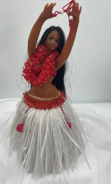 Vtg Large Hula Girl Hawaii Dancer With Lei, Battery Operated Joban Hawaiian Cntr