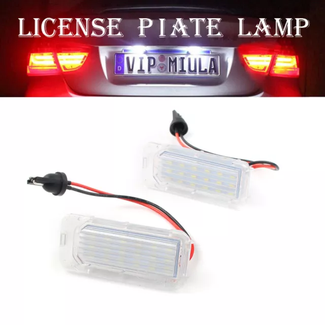 LED License Number Plate Light Lamp For Ford Fiesta Mondeo Focus MK2 C-Max S-Max