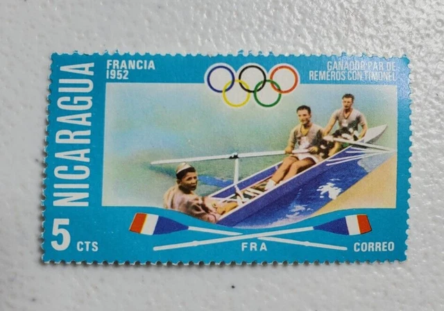 FRA Correo Nicaragua France 1952 5cts Stamp 06/296