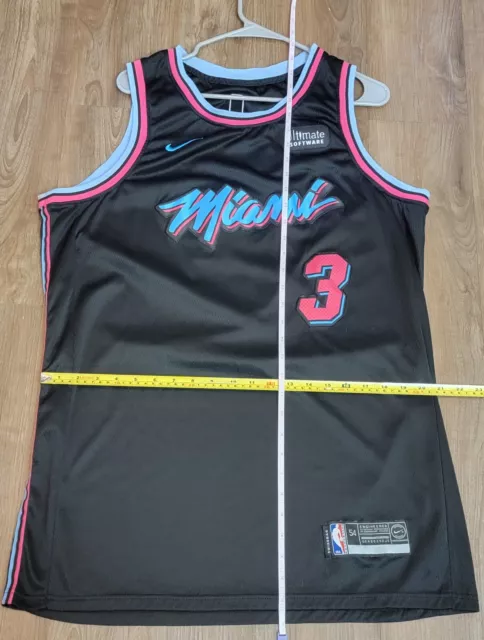 Men's Miami Heat Dwyane Wade #3 White 19-20 Swingman Jersey - City Edition