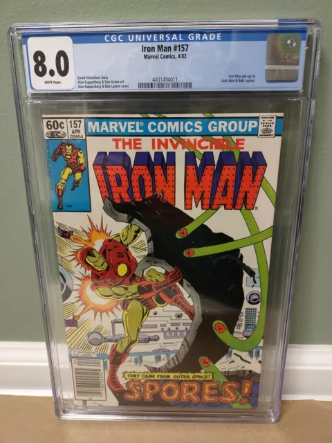 THE INVINCIBLE IRON MAN #157 CGC 8.0 "Marvel Comics" 1982 **FREE SHIPPING** 🇺🇸
