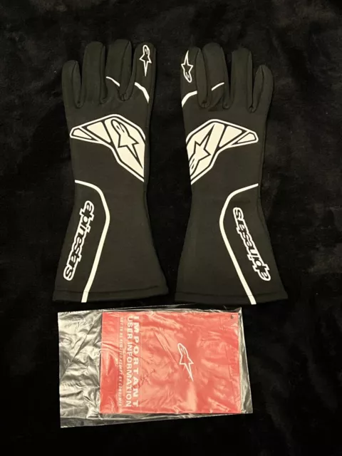 Alpinestars Tech-1 Start V2 FIA Race Gloves Motorsport Black/Grey Medium NEW