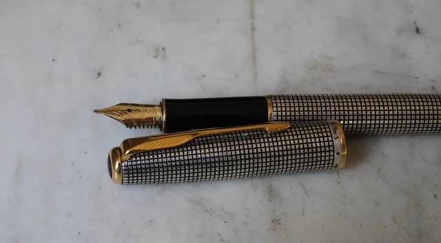 Stylo Plume Waterman DG Directeur Général - Argent Massif 925, Plume Or 18 Carats