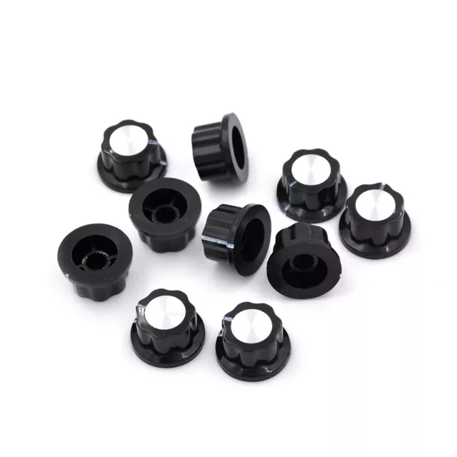 10 Pcs Potentiometer Knob Rotary Control Turning Bakelite Knob Hole Dia 6mm√√