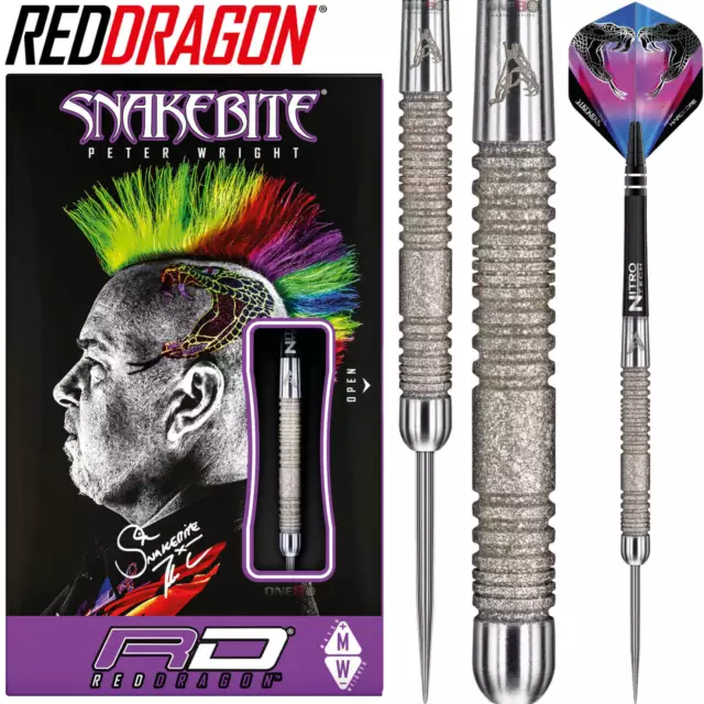 Red Dragon | Peter Snakebite Wright Euro 11 Element 90% Tungsten Darts | 20g 24g
