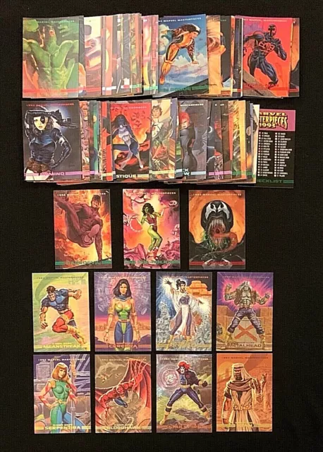 1993 Marvel Masterpieces Base / Promos / X-Men 2099 Dyna-Etch Singles You Choose