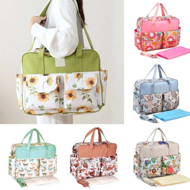 Fashion Printing Baby Diaper Bag Large Capacity Mommy Handbag