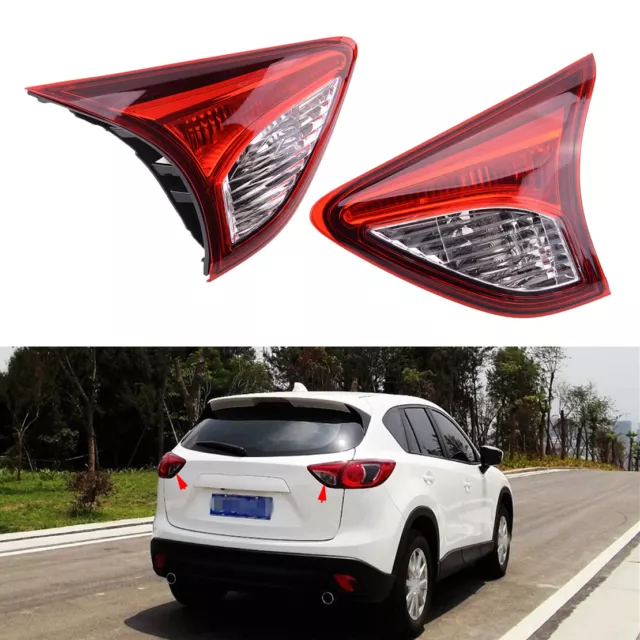 Pair Inner Rear Tail Light Lamp Housing fit for Mazda CX-5 CX5 2013-2016 New