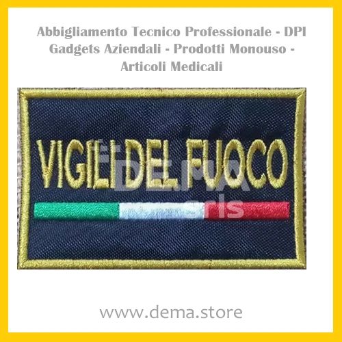 PATCH TOPPA SOCCORRITORE DAE - - - con strappo - - - 12 cm X 2,5 cm