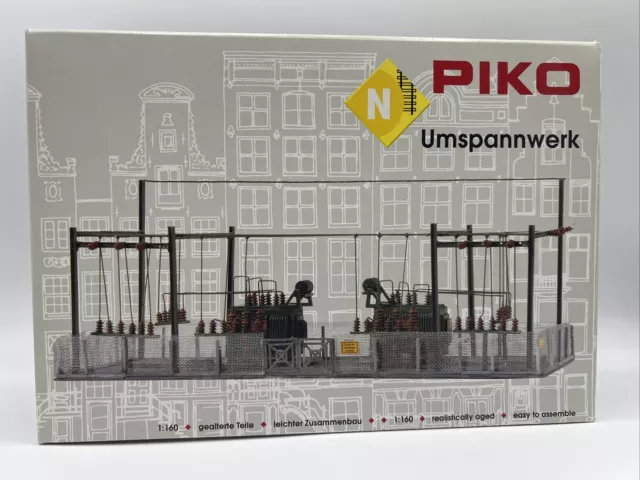 Scala N PIKO 60016 Kit di Costruzione Sottostazione Nuovo Conf. Orig.