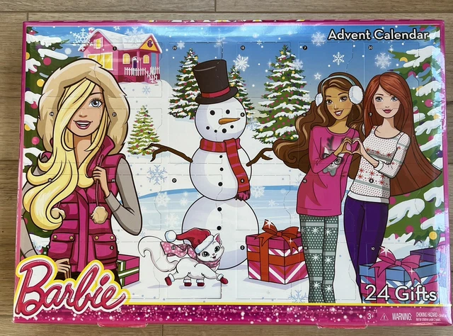 Barbie Christmas Advent Calendar 24 Accessories Clothes Gifts 2015 Sealed