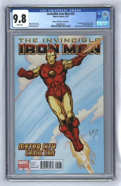Invincible Iron Man #25 1st App Detroit Steel Rumored Disney+ Armor Wars CGC 9.8