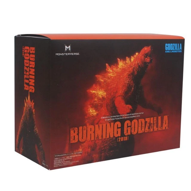 Godzilla Fire Box SHM 2019 MOVIE Burning Godzilla King of Monsters Gojira Figurine With ...