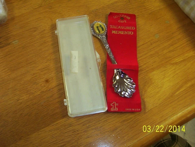 Baby's First Spoon -  Blessed Mother cameo - Excellent