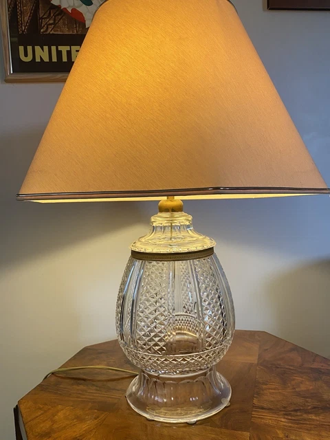 pied de lampe en cristal