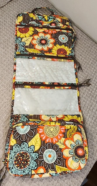 Vera Bradley Hanging Cosmetic Organizer Expandable Floral Flower Shower