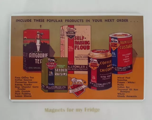 Vintage Australian Lion Brand Advertisement Fridge Magnet - M688 Pdf