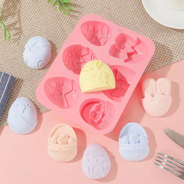 Easter Bunny Egg Chocolate Cookie Biscuit Cake Candy Silicone Baking Mold Mould