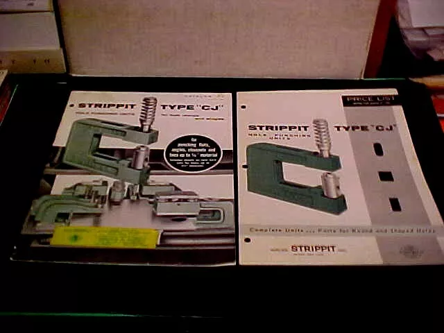 Strippit 'Hole Punching Units Catalog Cj And 1960 Price List [Macinery Tools]