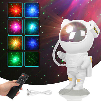 Lámpara de proyector decorativa astronauta despejador de estrellas cielo galaxia luz nocturna DE
