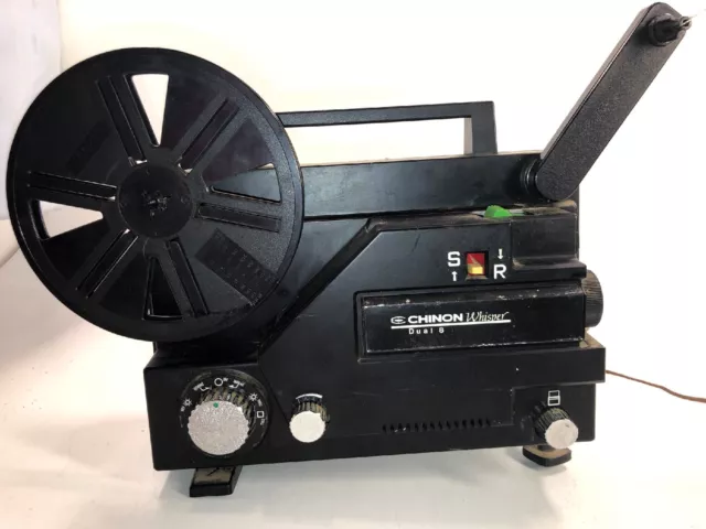 Chinon Whisper 727 dual 8 Regular Super variable speed projector Needs Repair