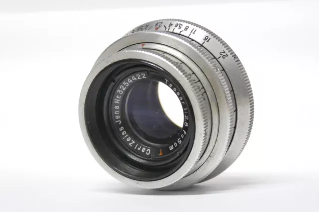 Carl Zeiss Jena Tessar  2,8 / 5 cm  Objektiv M42 3254422 14 blades