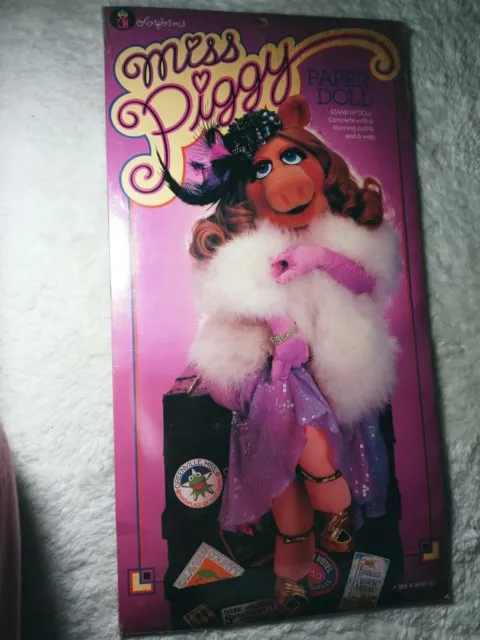 Vintage Miss Piggy Colorforms From The 1980s New With Stand Up Doll