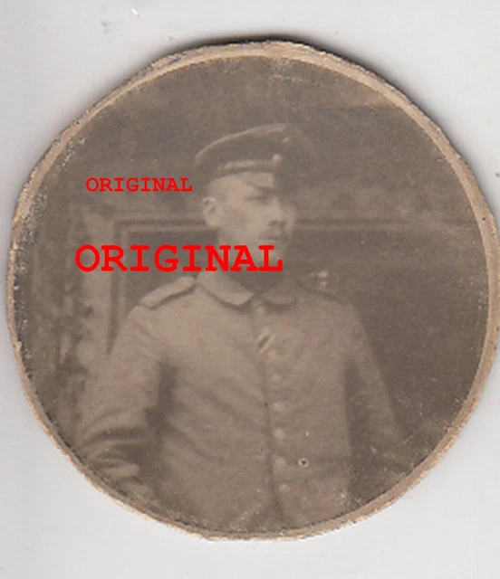 Foto 1wk Portrait Soldat EK Eisernes Kreuz Orden Schirmmütze Nürnberg Bayern