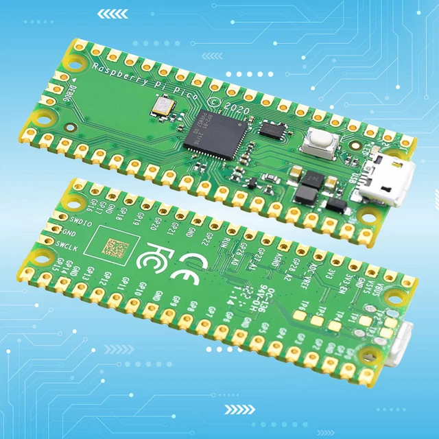 OFFICIAL RASPBERRY PI Pico Board RP2040 Low-Power Microcomputers (Green ...