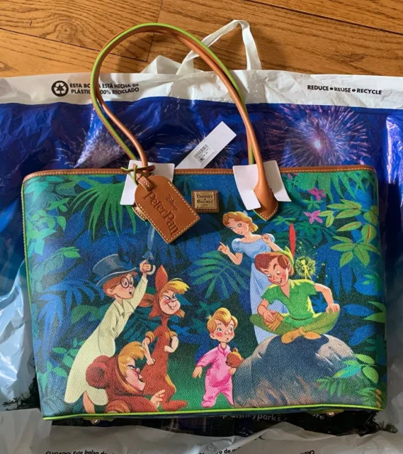 Disney Dooney & Bourke Peter Pan Tinker Bell Tote Bag Purse NWT