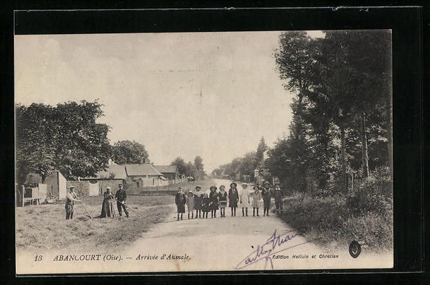 CPA Abancourt, Arrivée d´aumale