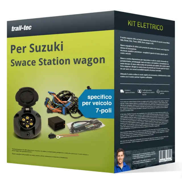 e-kit specifico 7 poli adatto per SUZUKI Swace Station wagon 20- trail-tec Nuovo