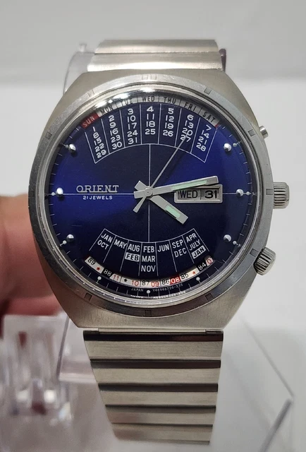 Watch Orient College Perpetual Multi Year Calendar Automatic Vintage Japan - Foto 11