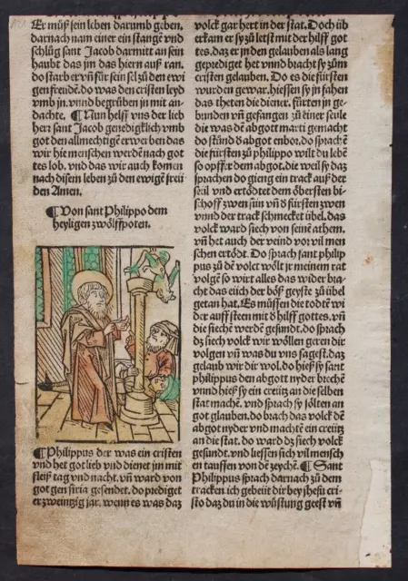 Deutsche Inkunabel,Jacobus De Voragine Heiligen-Leben,Schönsperger,Augsburg,1497
