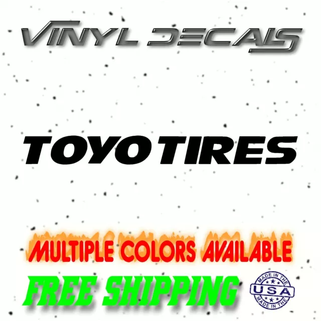 2x Toyo Tires Logo 10 Decal Sticker car truck window laptop wheel suv  offroad