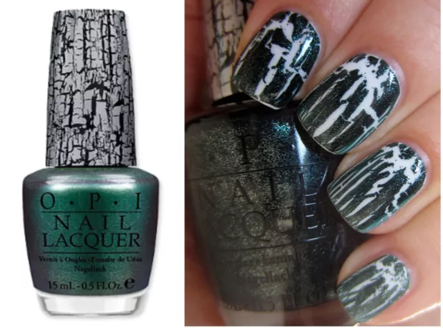 Happy New Year & nail art with OPI White Shatter | Dry, Dammit!
