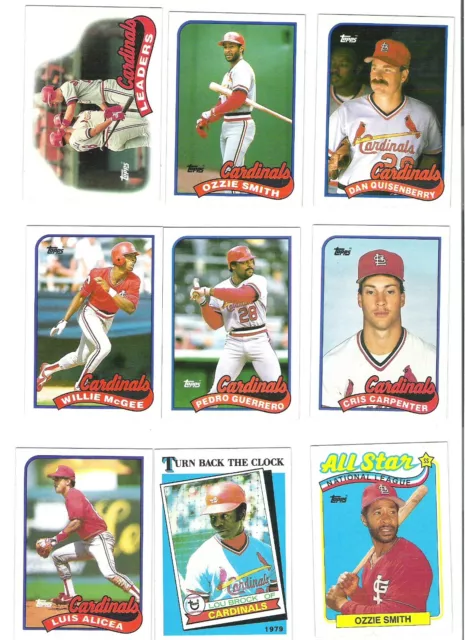 1989 Topps Baseball MLB cards - Pick your Team Set with Traded