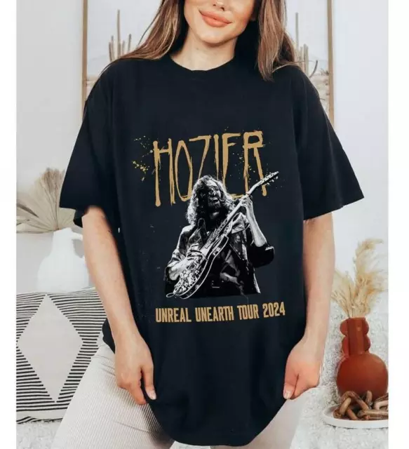 UNREAL UNEARTH TOUR 2024 Merch, Hozier Poster concert shirt, Vintage