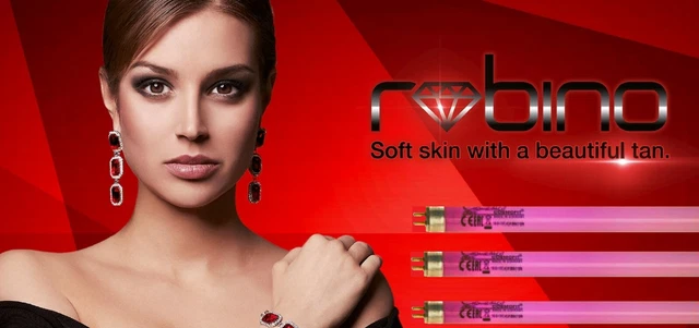 4x15W LÁMPARAS DE BRONCEADO FACIAL SOLARIUM COLATÁN RUBÍ TUBOS 2.5% ALTOS UVB