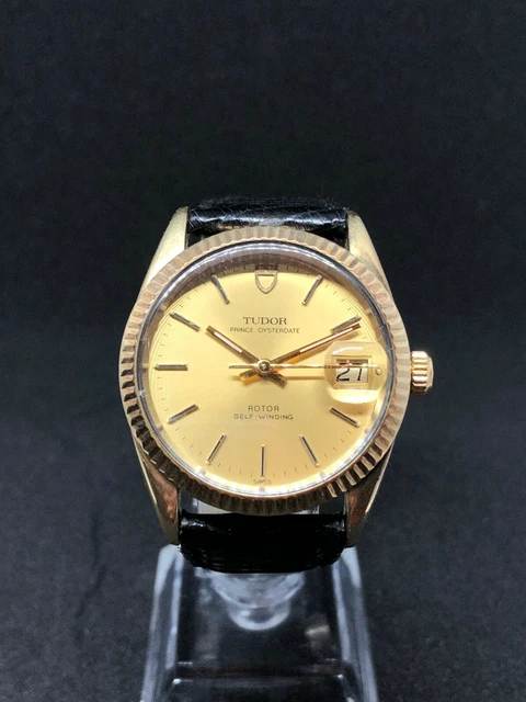 VINTAGE MONTRE TUDOR Prince Oysterdate Ref 75205 Rolex Case Great