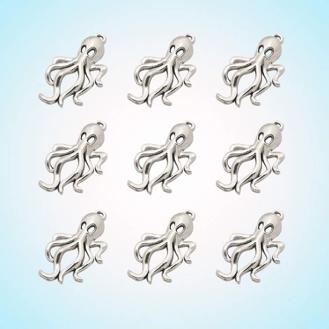 Oktopode 50 stücke Octopus Auto Anhänger Charms DIY Schmuckherstellung Zubehör