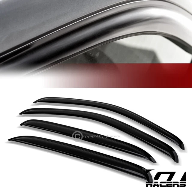 For 2007-2014 Silverado Crew Cab Sun/Rain Guard Shade Deflector Window Visor 4Pc