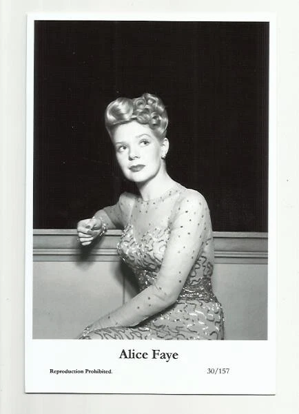 (Bx30) Alice Faye Swiftsure Photo Postcard (30/157) Filmstar Pin Up Glamor