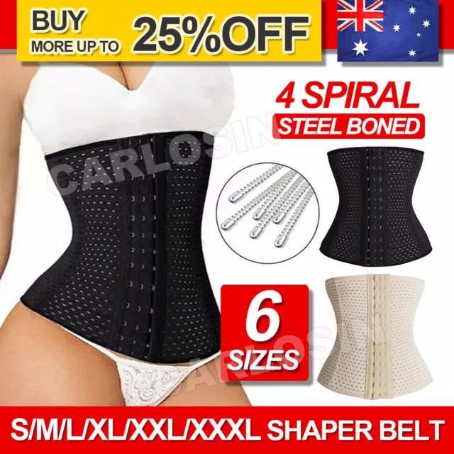 Women's Waist Trainer Cincher Tummy Girdle Belt Body Shaper Slimming Corset Wrap