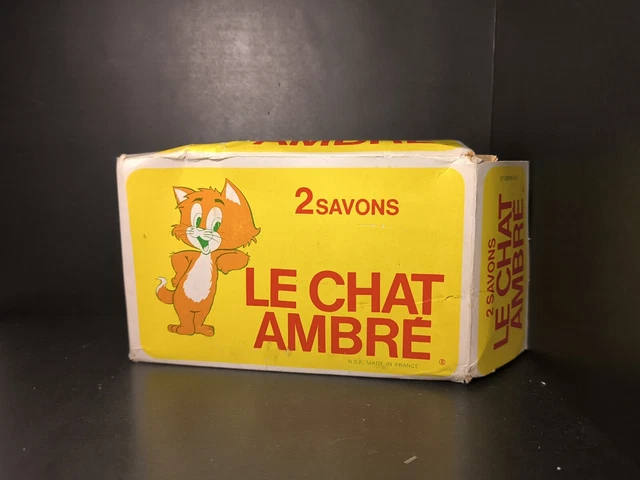 Camion Publicitaire Miniature 1/43 P.R. - Savon Le Chat Ambre - Renault Années 60 - France