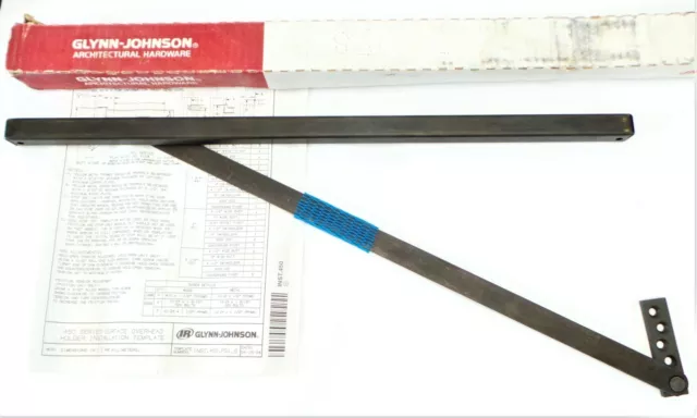 Glynn Johnson 450 Series 454H-US10B Medium Duty Surface Overhead Holder and Stop