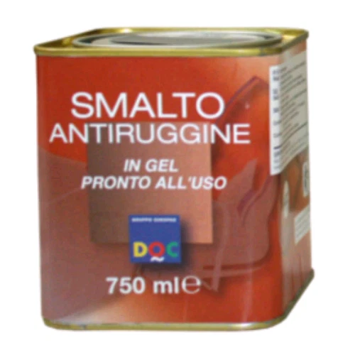 Smalto Antiruggine In Gel Bianco Lucido Ral 9010 Doc Ml.750