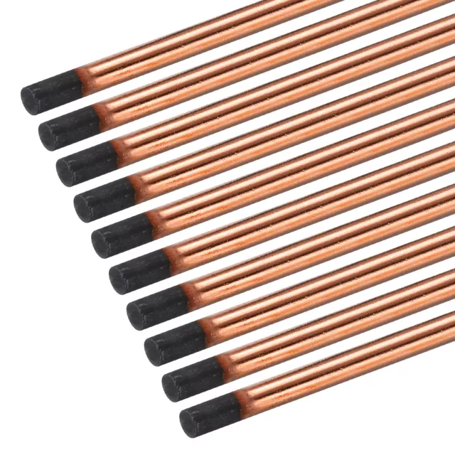 20pcs 10mmx355mm Carbon Arc Air Gouging Rods Copper Graphite Electrode Rods